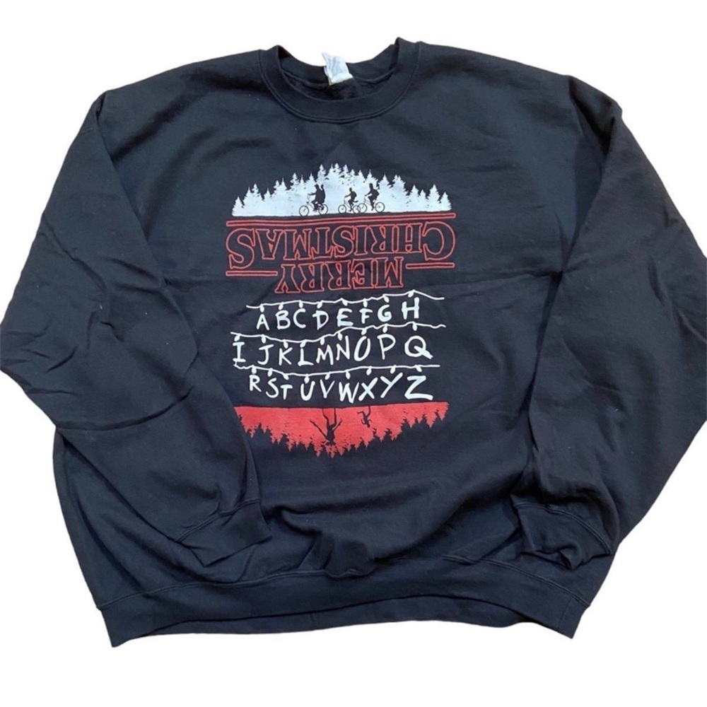 Stranger Things Ugly Christmas Sweatshirt Size 3XL